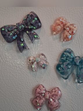 Sparkley Bow Magnet Set - Handmade By Luna&Roo